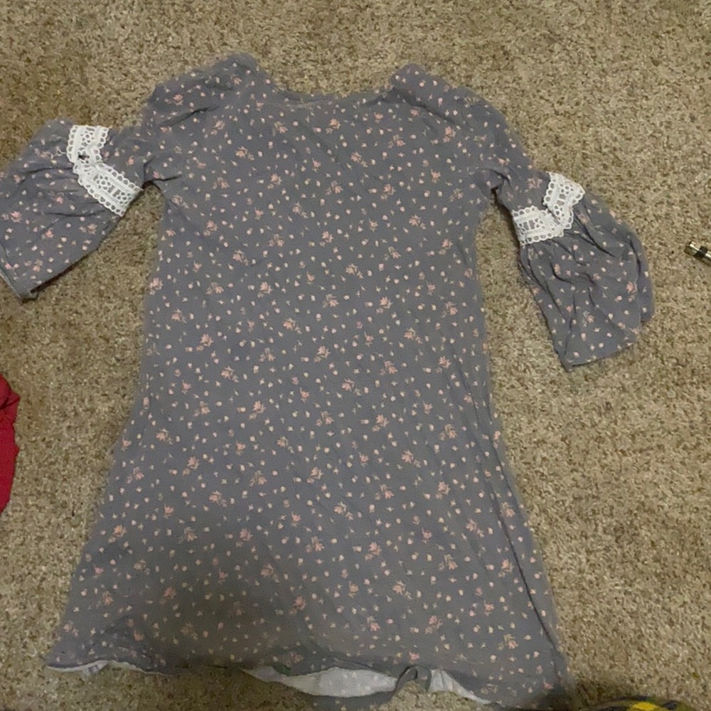 Girls Floral short dress/shirt